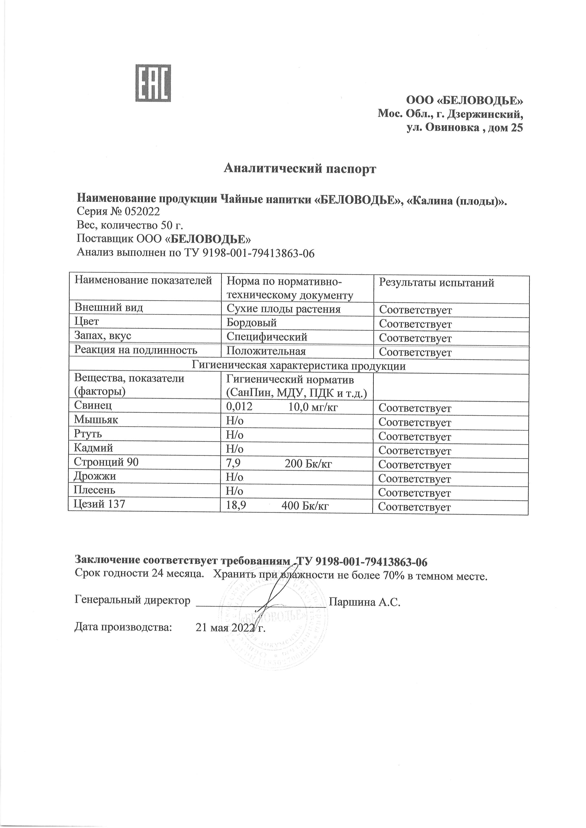 Паспорт №052022